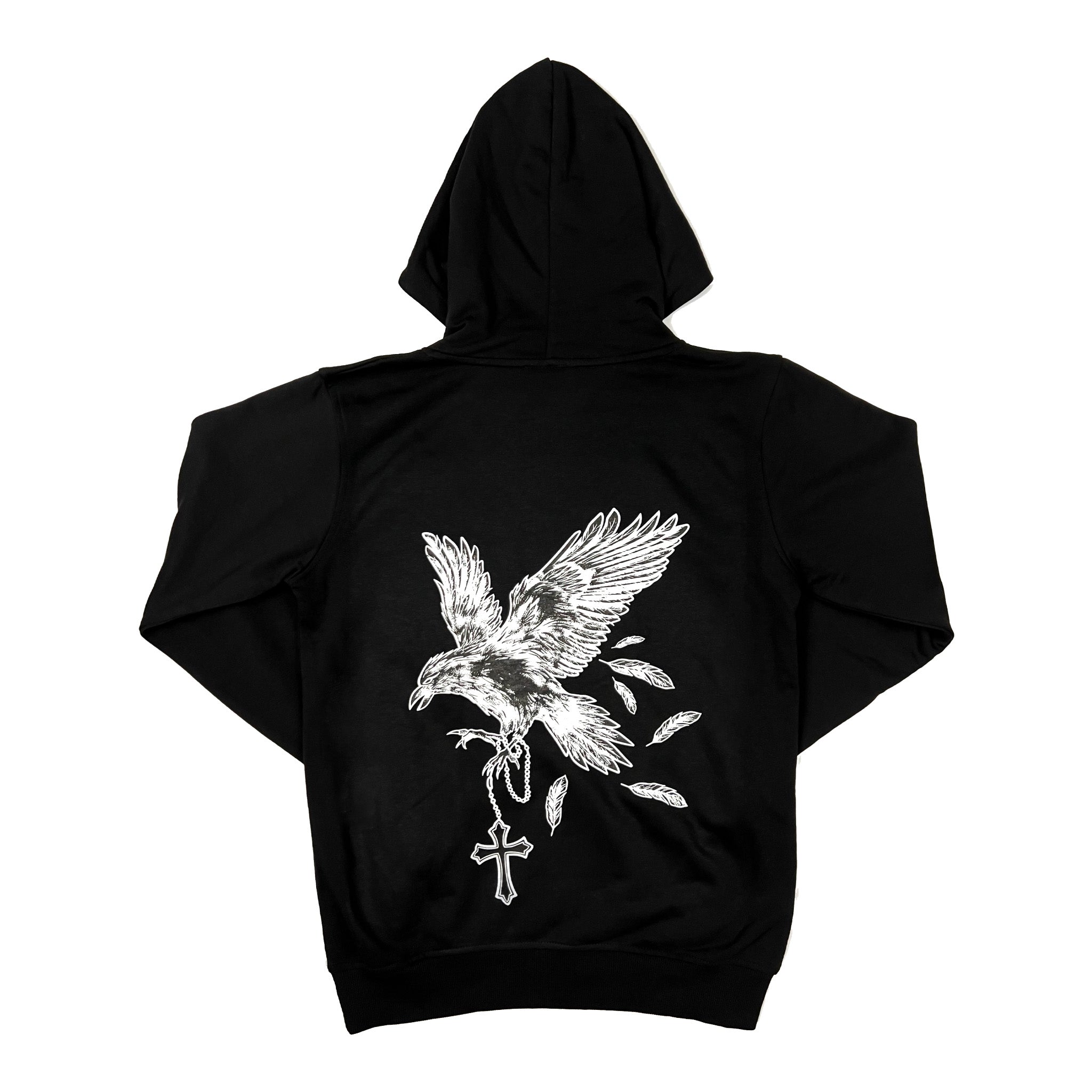 'VAKRA' PULL-OVER Raven Hoodie